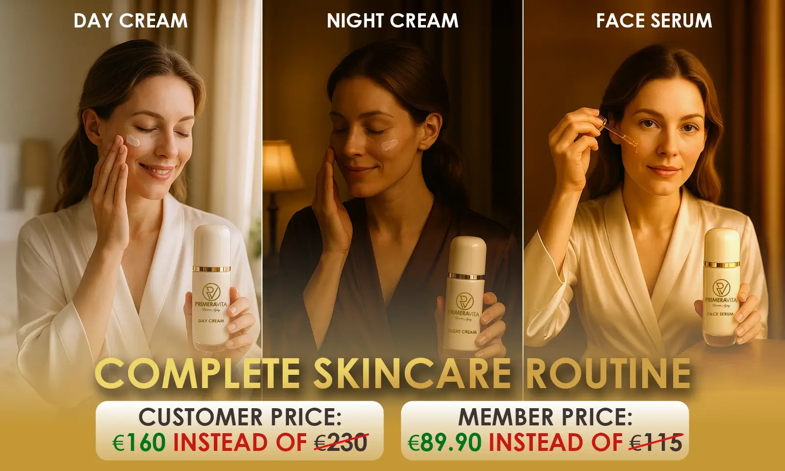PrimeraVita Anti-Aging Complete Skincare Routine Offer