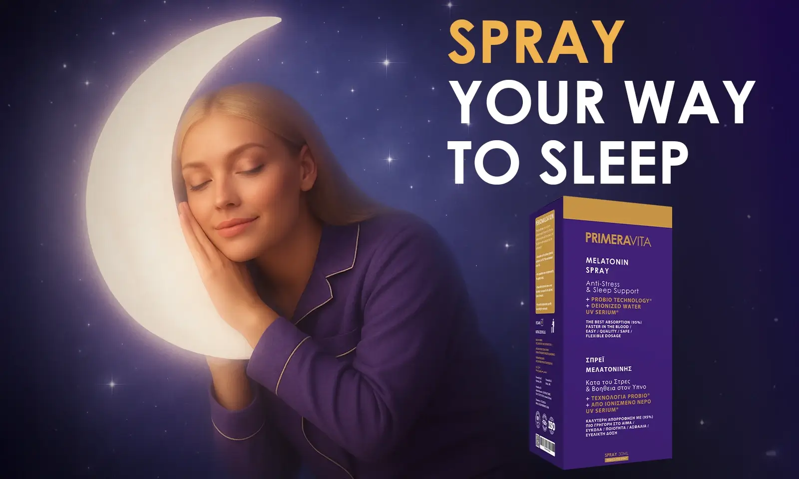 PrimeraVita Melatonin Mouth Spray