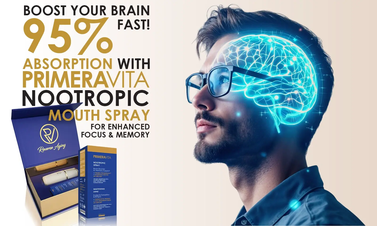 PrimeraVita Nootropic Mouth Spray