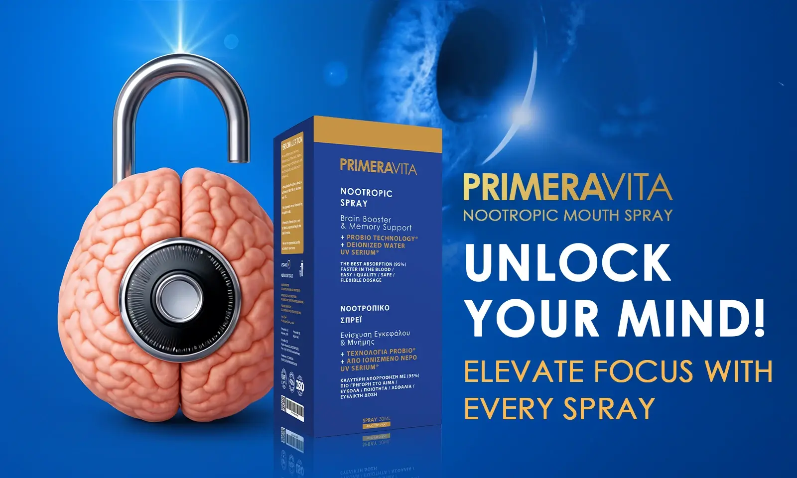 PrimeraVita Nootropic Mouth Spray