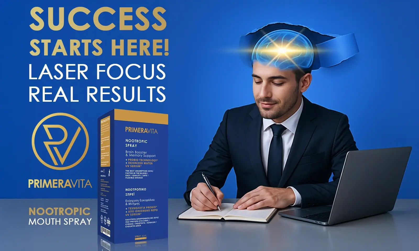 PrimeraVita Nootropic Mouth Spray