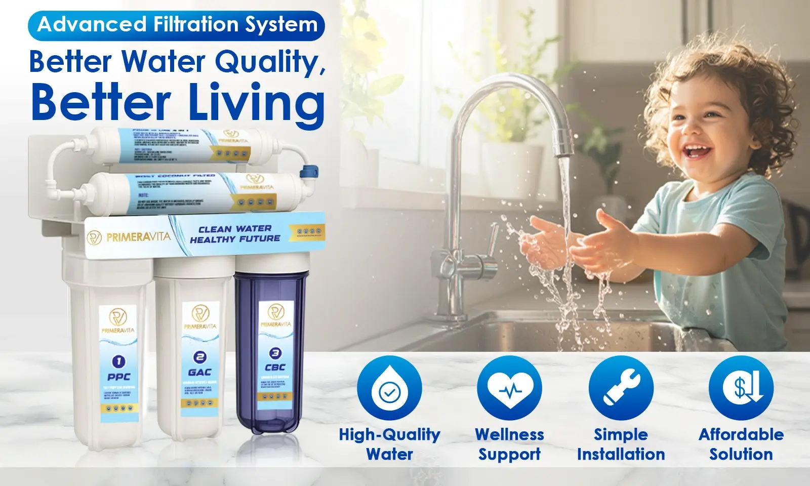 PrimeraVita Water Filter 5 Stages