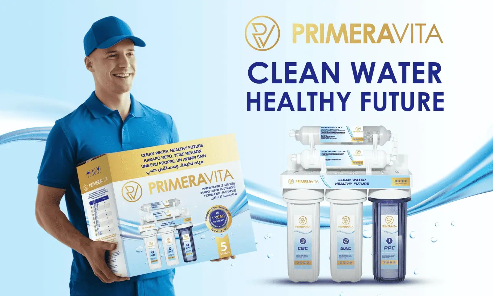 PrimeraVita Water Filter 5 Stages